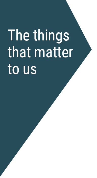 What matters to us